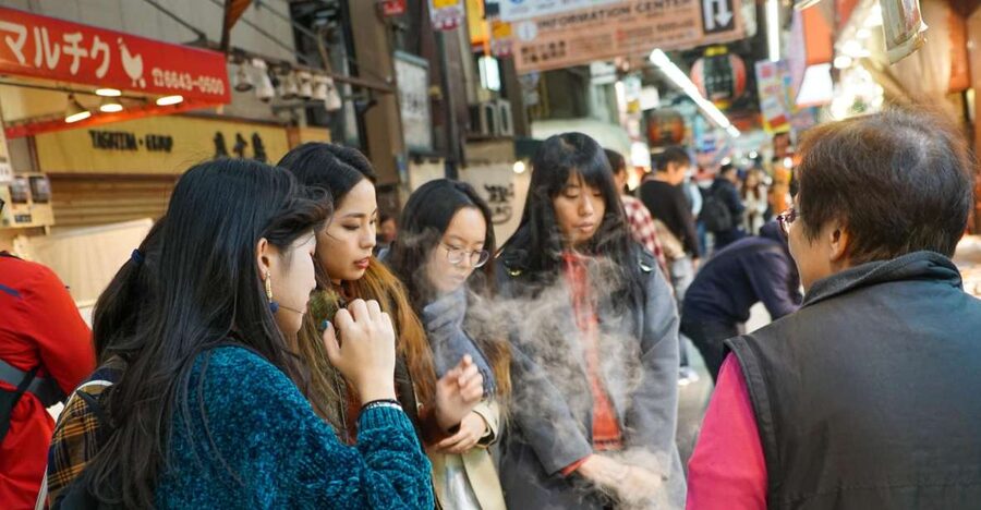 Osaka: Kuromon Market Food Walking Tour (6 stops, 6 tastes) - The market stop, about 30 minutes