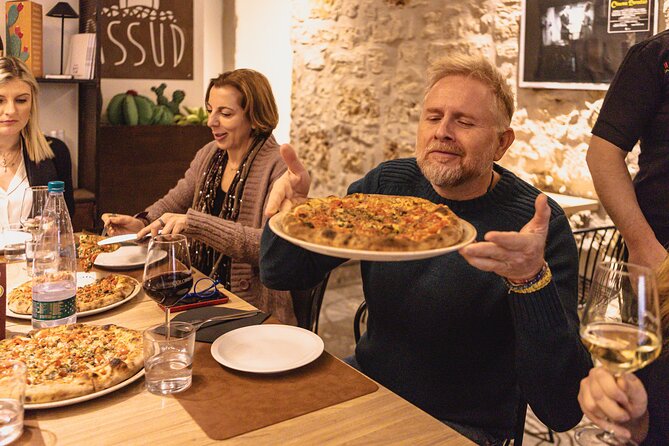 Palermo Evening Food & Wine Tour with Eating Europe - Panelle, sfincione, and caponata at Il Pipino Rosso