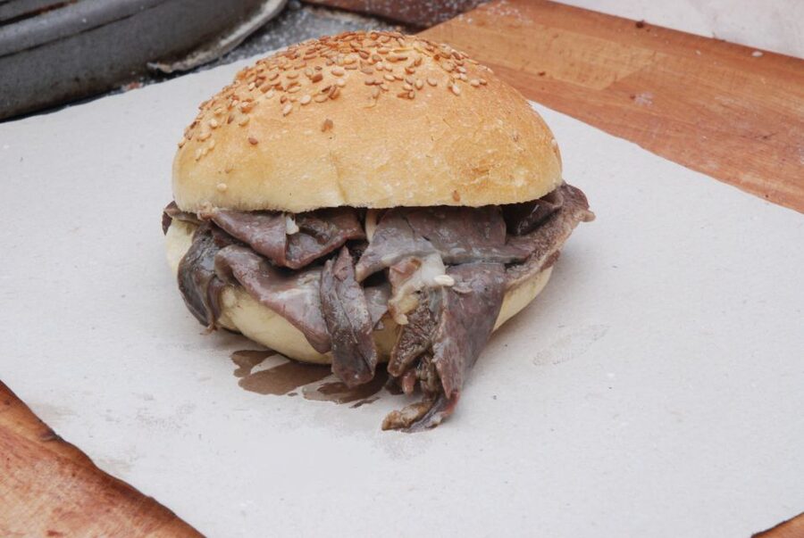 Palermo: Small Group Night Street Food Tour - The opening toast and first meat bite