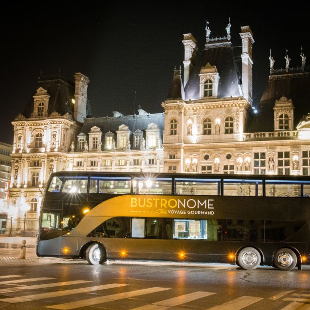 Paris: Bustronome Gourmet Dinner Tour - Dinner begins beside the Arc de Triomphe