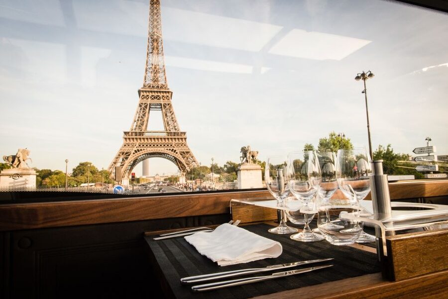 Paris: Bustronome Gourmet Dinner Tour - The Eiffel Tower stop is the big payoff