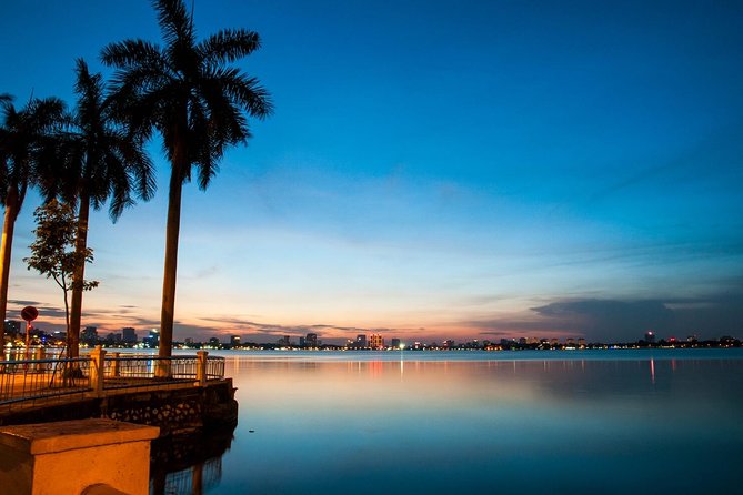 Private Hanoi Motorbike Sightseeing and Food Tour - West Lake gives the ride room to breathe