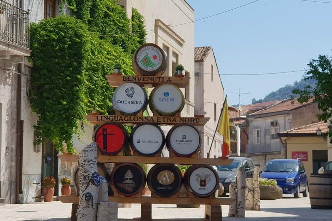 Private tour of Etna and Winery Visit with Food and Wine Tasting from Taormina - A family winery and four Etna wines