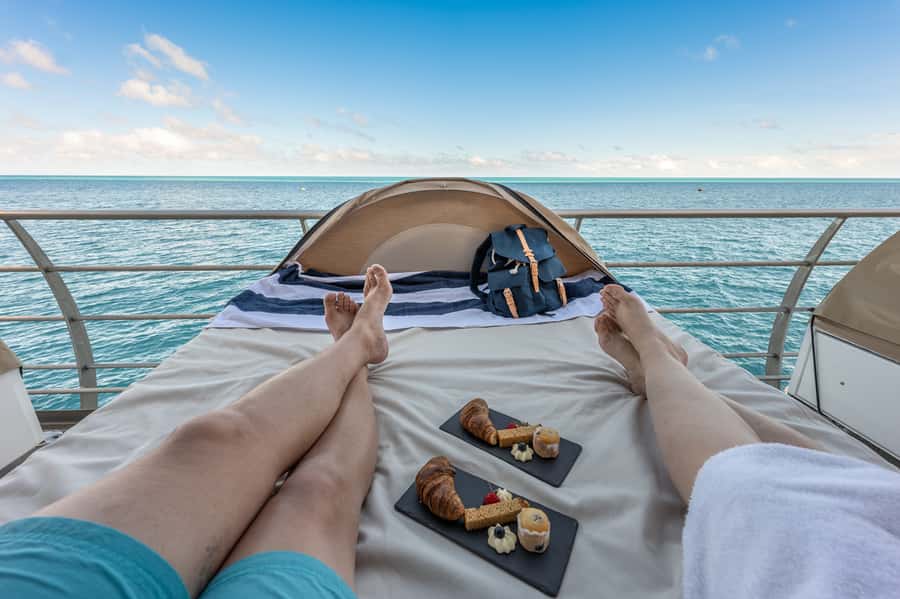 Reef Sleep: 2-Day Great Barrier Reef Pontoon & Gourmet Meals - What sleeping on a Reefbed is really like