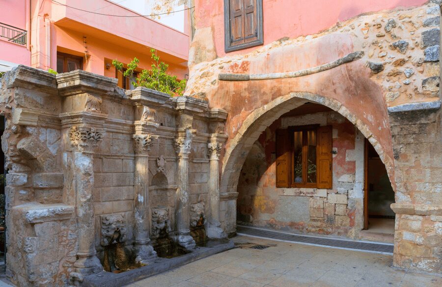 Rethymno Old Town: A Traditional Cretan Food Tour - Wine and six flavors at Iroon Politechniou Square