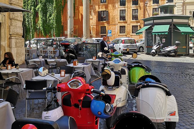 Rome Afternoon Sightseeing Vespa Sidecar Tour with Gourmet Gelato - Janiculum Hill for Rome’s best wide view