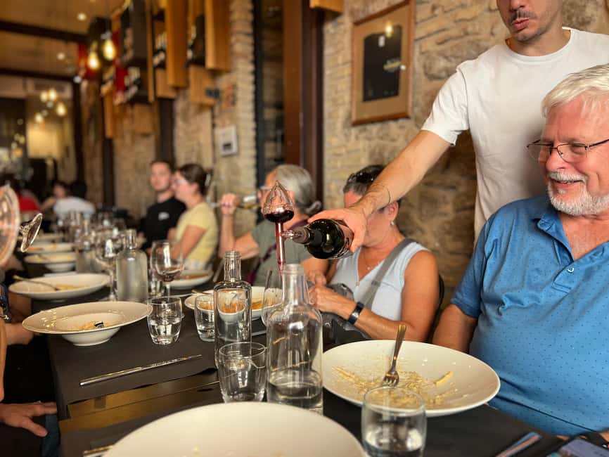 Rome: Gourmet Food Tour with Dinner & Barolo Wine - Dietary needs, walking and group style