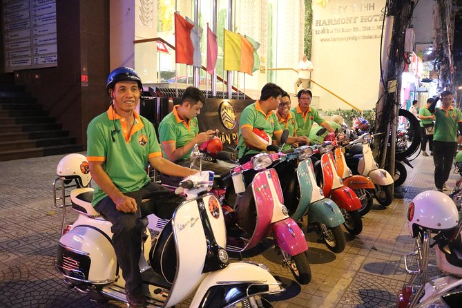 Saigon After Dark Vespa Street Food Tour + Live Music 4 hours - Ice cream, live music, and a drink