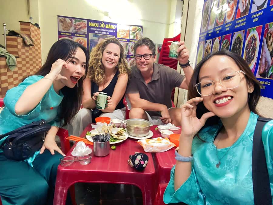 Saigon: Michelin Guide Food Tour with Ao Dai Female Riders - Key points at a glance