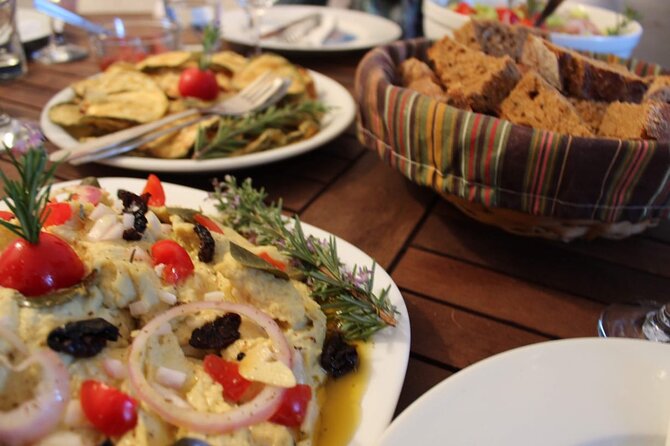Santorini Family Farm Food & Wine Tour with Cooking Class - Transport, timing, and what to wear