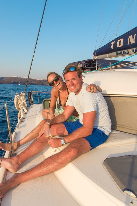 Santorini: Private Catamaran Cruise with Food & Drinks - Why Santorini looks better from a catamaran
