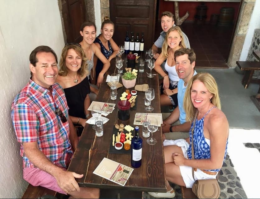 Santorini: Wine Tasting Tour with Snacks - Santo Winery and the final view