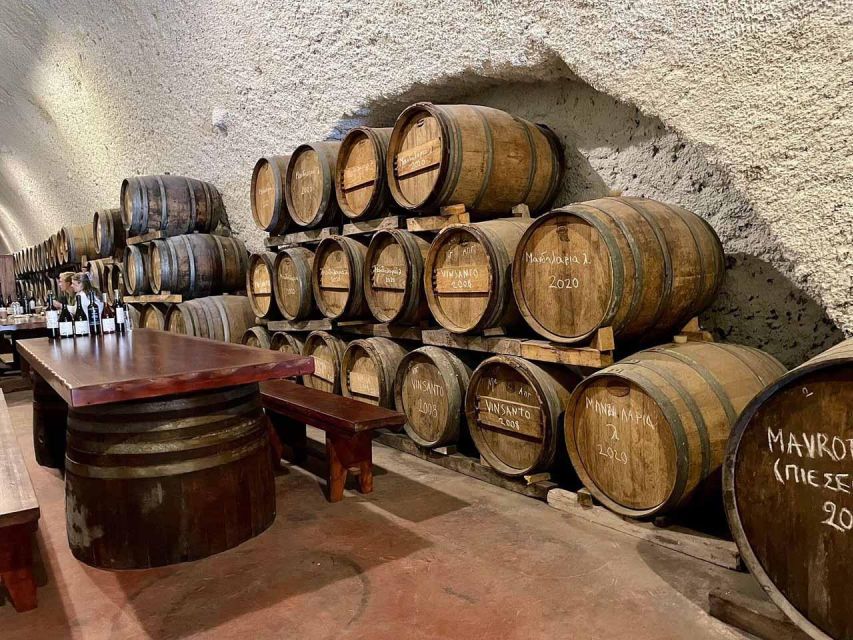 Santorini: Wine Tasting Tour with Snacks - What the $200 price includes