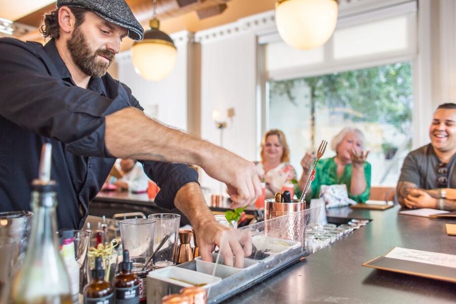 Savannah: Southern and Secret Food Tour - Guides turn a tasting into a city walk