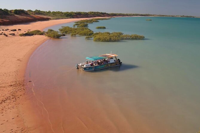SCENIC AND PREHISTORIC CRUISE - Sparkling Wine & Gourmet Platters - Why the dinosaur footprints make this Broome cruise special