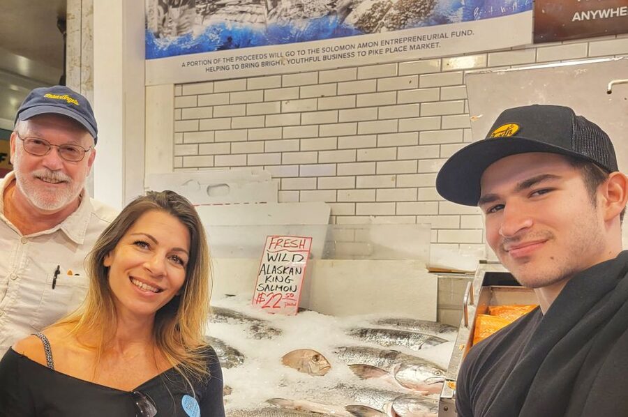 Seattle: Pike Place Market Seafood Tasting Tour - Starting with salmon at Pike Place Market