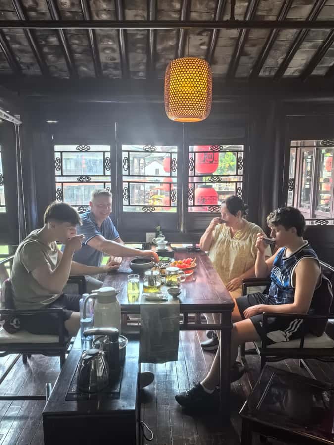Shanghai Must-See and Foodie Test Bike Tour( Day & Night) - Crossing Nanjing Road by bicycle