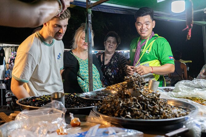 Siem Reap Evening Food Tour - Inclusive 5 stops Local Tastings - A quieter stop at Made in Cambodia Market