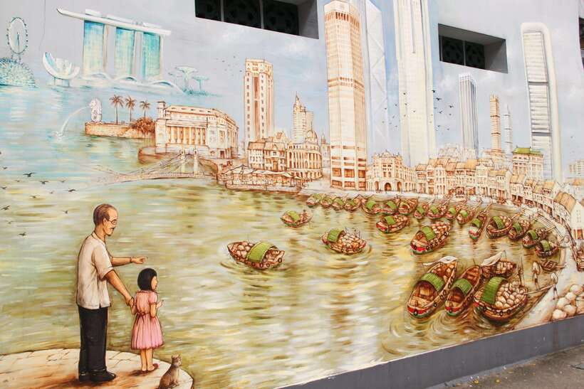 Singapore: Hawker Culture Food Tour and Sightseeing - Spectra at Marina Bay Sands