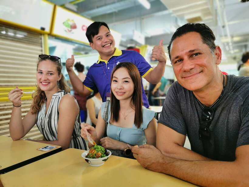 Singapore: Local Hawker Food Tour with Tastings - Hong Lim Market starts the eating