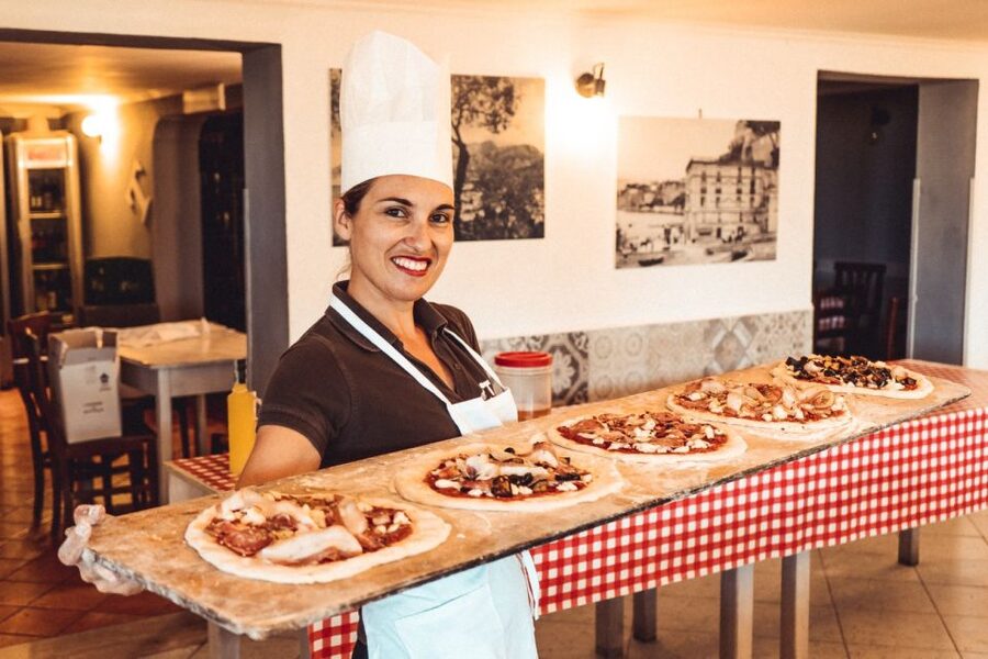 Sorrento: Pizza Making Class at Tirabusciò Cooking School - From Piazza Tasso to the hills above Sorrento