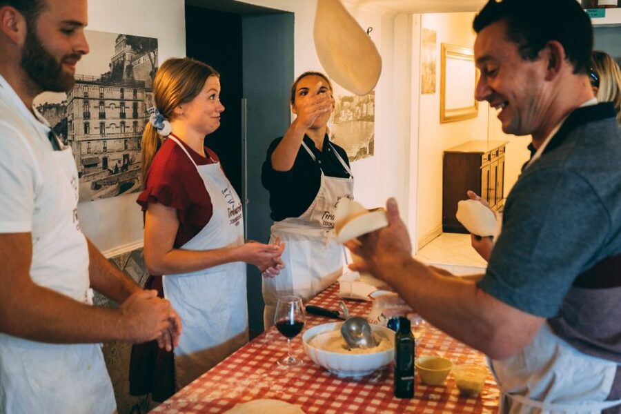 Sorrento: Pizza Making Class at Tirabusciò Cooking School - Learning the dough with Luigi or Laura