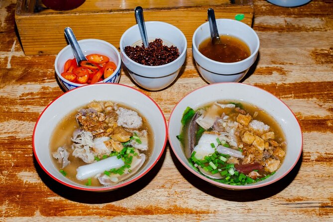 Southern Flavors Phuket Food Tour with 15+ Tastings - First tastes: soup, noodles, and local snacks