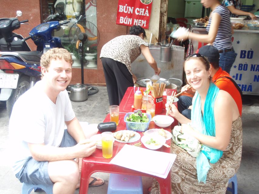 Street Food Tour Hanoi and Train Street Experience - Eating Hanoi one stop at a time