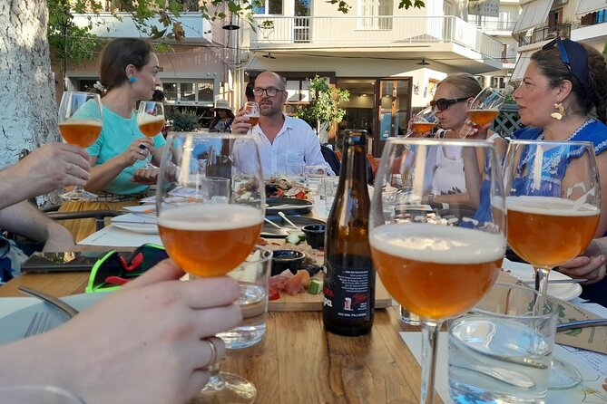 Sunset Craft Beer & Food Tour - Chania Old Port - Stop two: craft beer beside the Chania Lighthouse