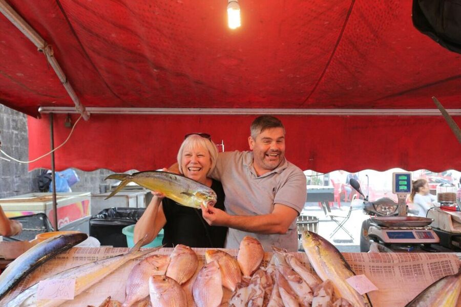 The Original Fish Market and Street Food Tour of Catania - Starting in Piazza del Duomo with Catania in view