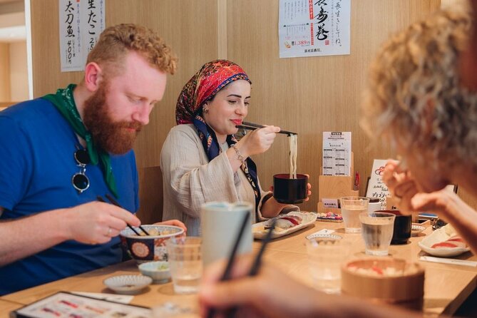Tokyo After 5: Authentic Japanese Food & Drink Night Tour - Food restrictions and what to expect on the plate