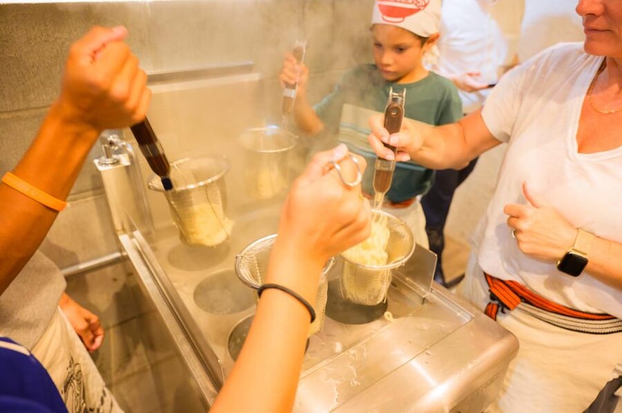 Tokyo: Mount Fuji and Hakone Full Day Tour with Ramen Making - Making noodles at Mt. Fuji Ramen Factory