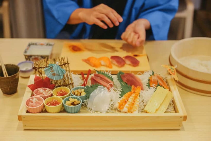 Tokyo: Sushi Making Class in a Happi Coat near a Famous Spot - Key points at a glance