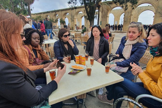Valletta Food Tour - Upper Barrakka Gardens supplies the big harbour view