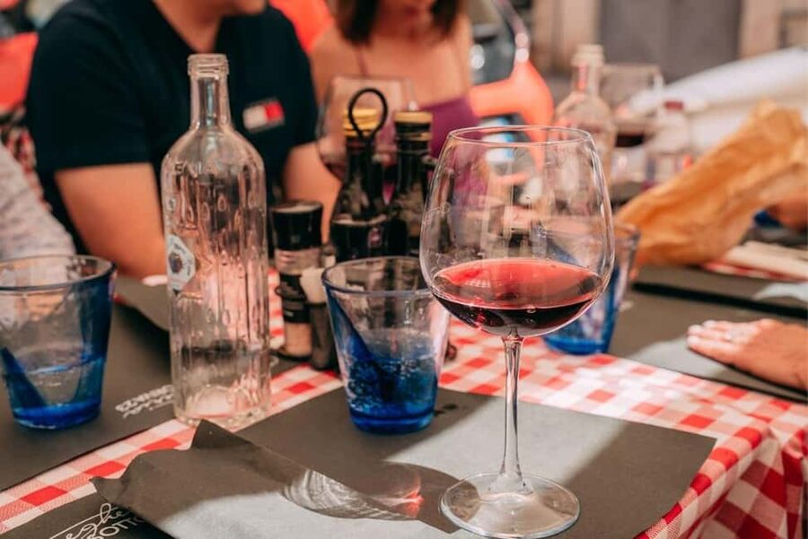 Verona: Food and Wine Tasting Walking Tour - Three Valpolicella wines beside Ponte Pietra