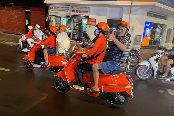 Vespa Female Ao Dai riders Night Street Food + See Train Street - Ngu Xa and the many forms of pho
