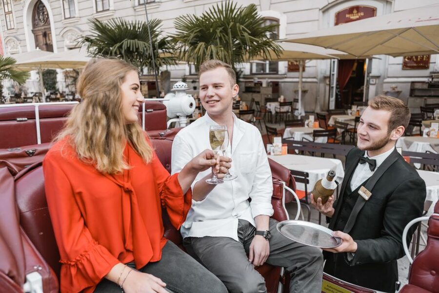 Vienna: Culinary Horse-Drawn Carriage Experience - Food, sparkling wine, and the butler service