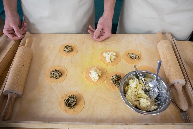 Warsaw's No 1 cooking class-Polish dumplings with liqueur tasting - The family-style meal is the payoff