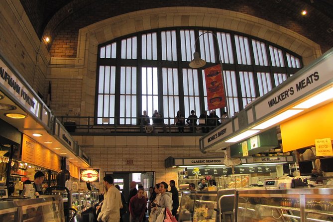 West Side Market Food Tour - The first tastings: hot food, pastry, and something to drink
